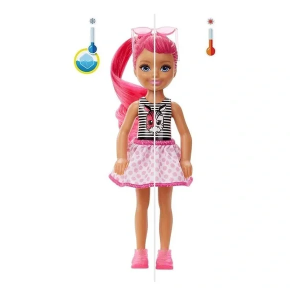 Barbie COLOR REVEAL COLOR BLOCK SERIES & SAND & SUN SERIES CHELSEA DOLLS - Picture 7 of 15
